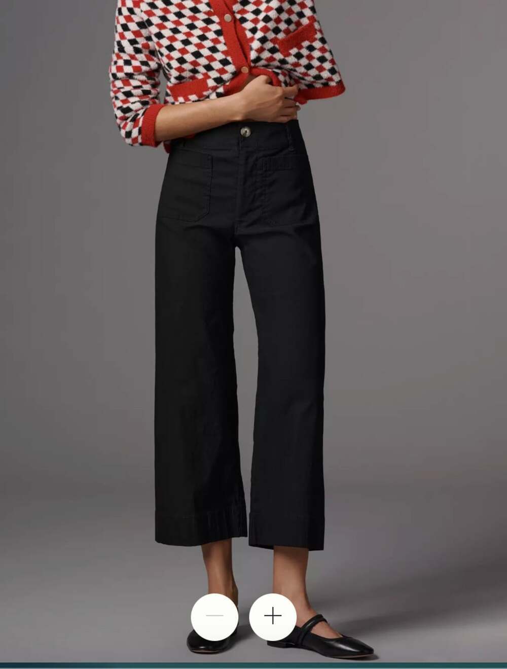 Anthropologie Maeve Colette High-Rise Wide-Leg Pants in Magic Fabric 25 Tall